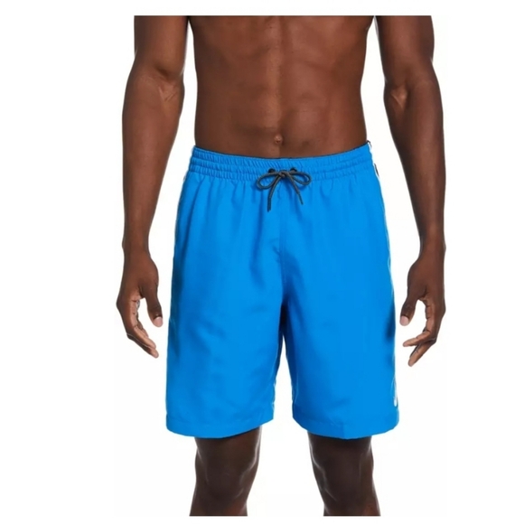 Nike Men's Core Contend 8” Volley Swim Trunks Size Small Blue / Black NWT! - Picture 3 of 15